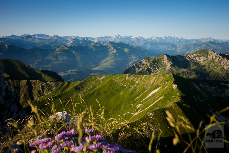 Blick vom Gantrisch (Im HG der Mt. Blanc)