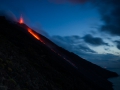 Eruption mit Lavafluss
